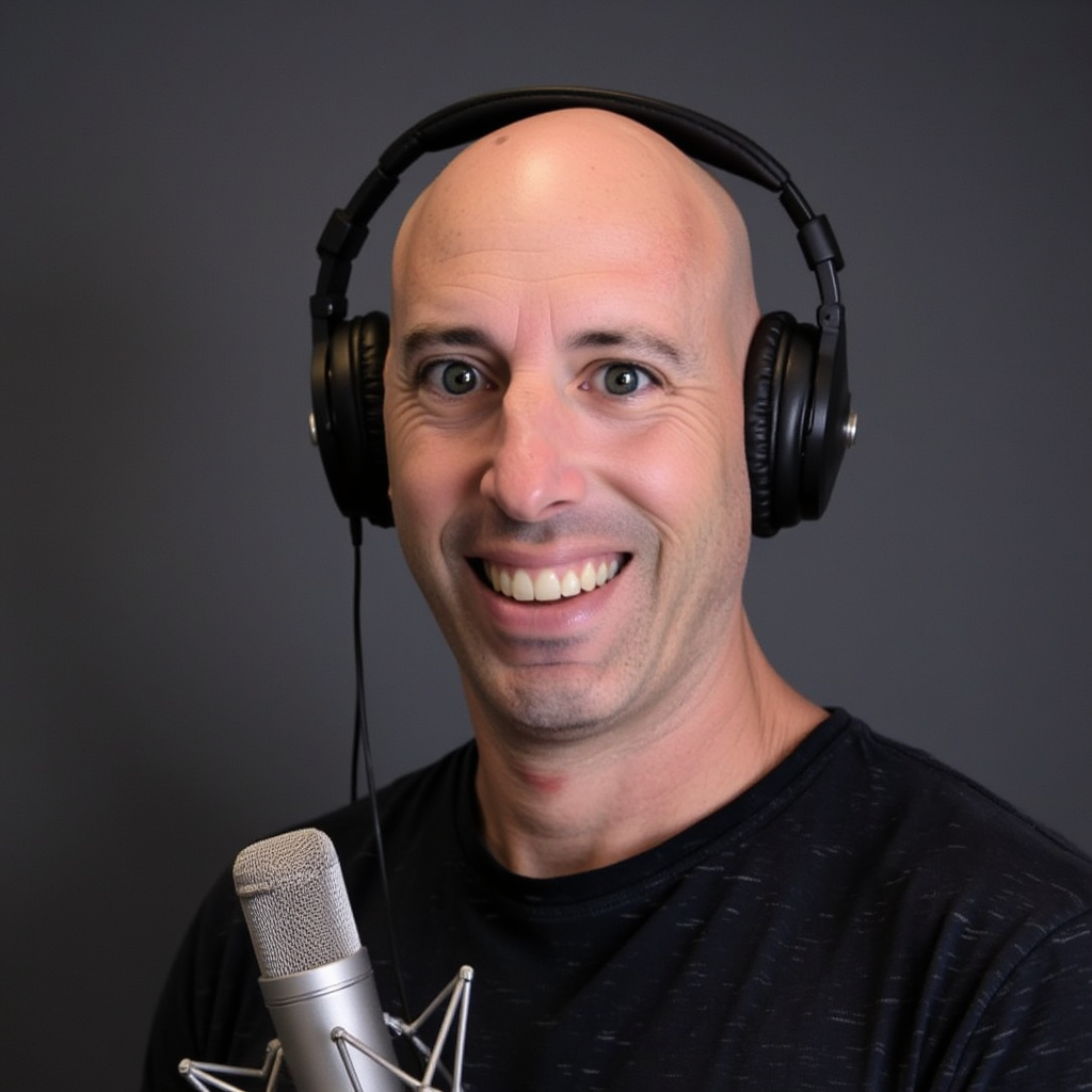 AI image podcast host